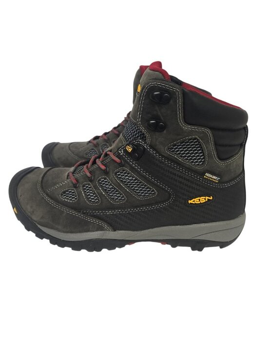 Keen Men\'s Tucson Mid 1009180 Steel Toe Waterproof Work Boot Gray Black Size 11D main image 8